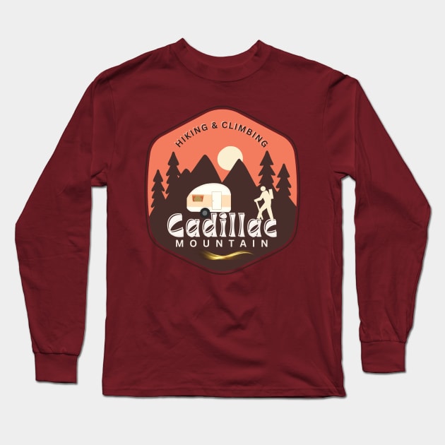 Cadillac Mountain Long Sleeve T-Shirt by TeeText